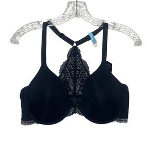 Maidenform Racerback Bra 38C Black New Lace Underwire Front Closure 07112